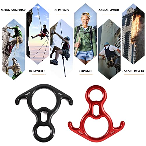 Snapklik.com : TRIWONDER 50KN Rock Climbing Figure 8 Descender Rescue ...
