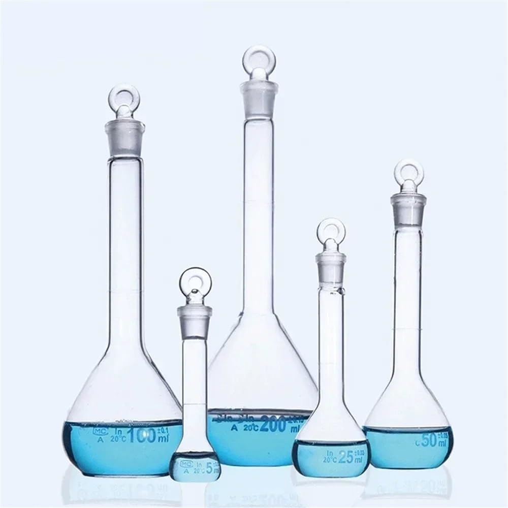 1 5 10 20 25 50 100 200 250 500 1000 ml Messkolben Laborglaswaren Experiment mit Stopper(1000ml)