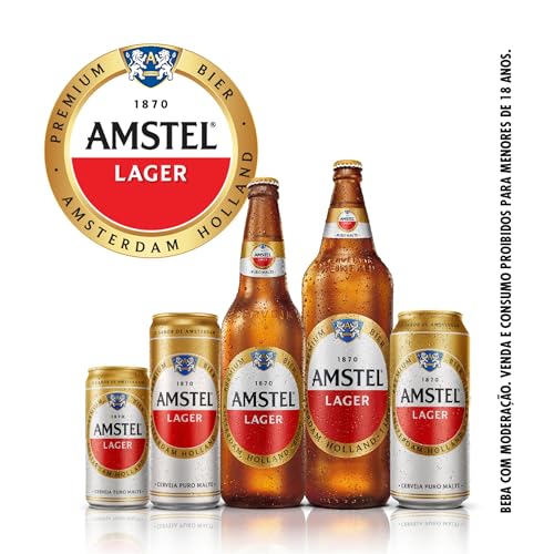 Pack Amstel Cerveja Lager - 12 latas de 350ml