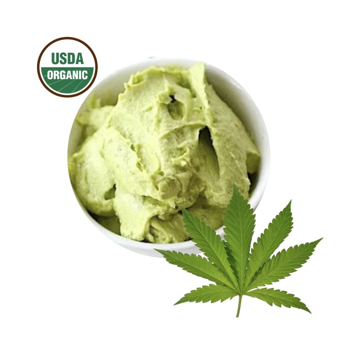 Pure USDA Organic Unrefined Cold Pressed Hemp Seed Butter- 2lbs