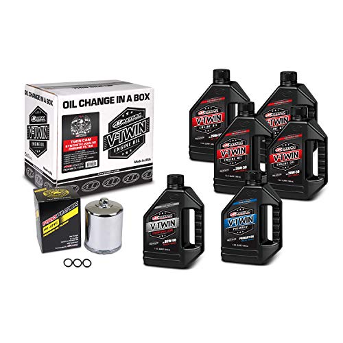 Maxima Racing 90119016PC Twin Cam Synthetic 20W50 Chrome Filter