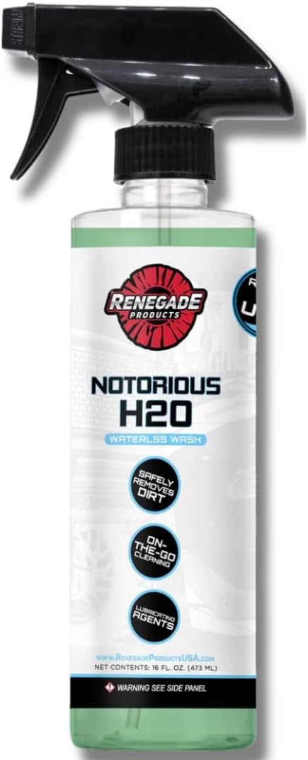 Renegade Products Notorious Waterless Wash for Auto Detailing Scratch Free Clean Mint Scent 16 oz