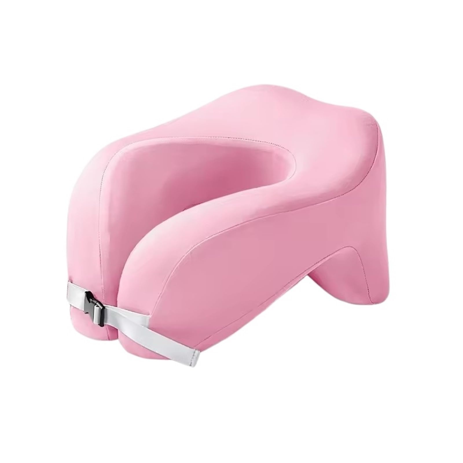 WWYYZAYC Travel Pillow Pure Memory Foam Neck Pillow For Airplane Office Nap Cervical Pillows Flight Sleeping(Pink)