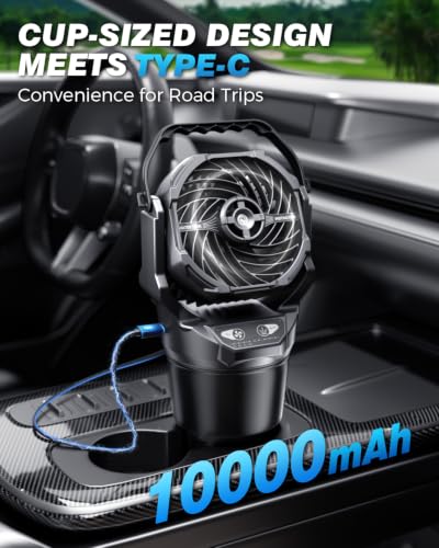 Etholzon Cup Holder Misting Fan
