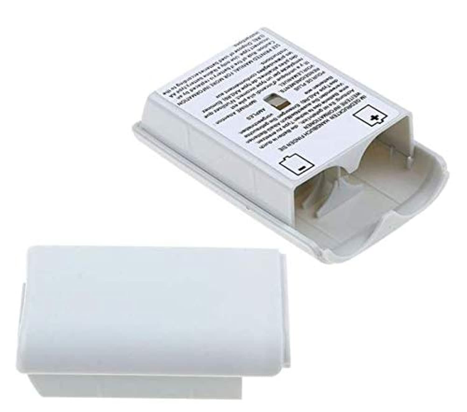 1Pcs Battery Pack Back Cover Case Shell for Xbox 360 Wireless Controller -White