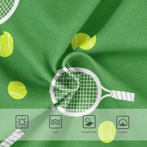 Cotton Toddler Underwear Floral Tennis Rackets Balls Green Panties for Girl Personalized Undies Kids Briefs 2t3