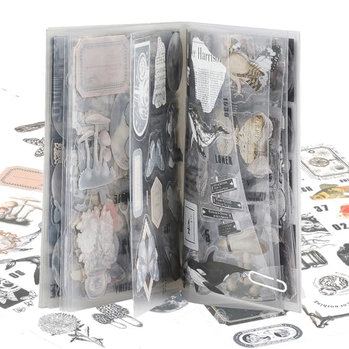 Scrapbooking Sticker Set, Scrapbooking Aufkleber, Dekorative Journal Fotoalbum Aufkleber Stickers Zubehör Selbstklebend für DIY Scrapbook Kalender Notizbuch Fotobuch