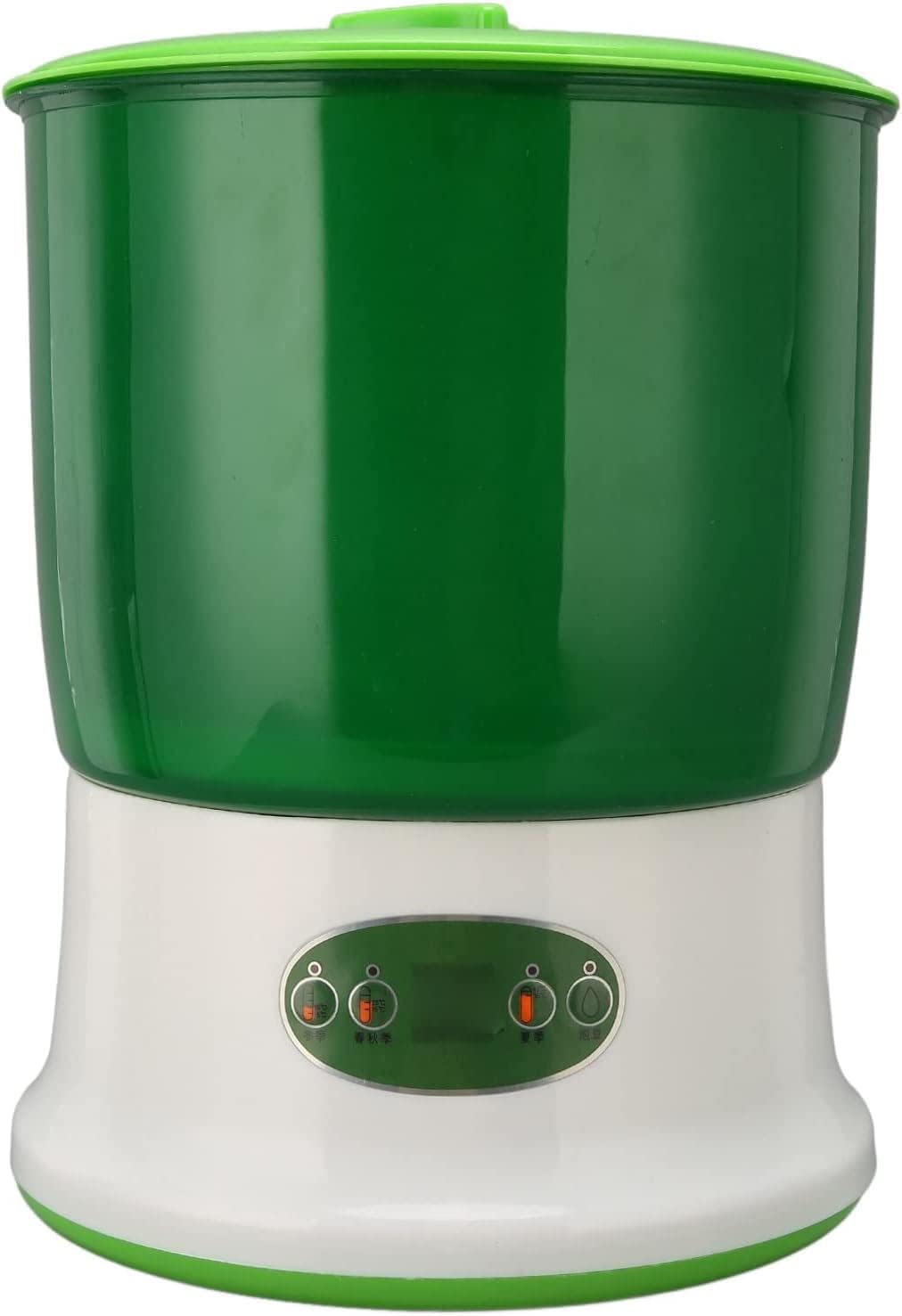Bean Sprouts Machine, Smart Seed Sprouter Kits 2-Layer 360 Degrees Sprayer Intelligent Automatic Bean Sprouts Maker for Radish, Alfalfa, Wheatgrass, Broccoli Sprouts, Bean Sprouts Grow Kit(110V -US)