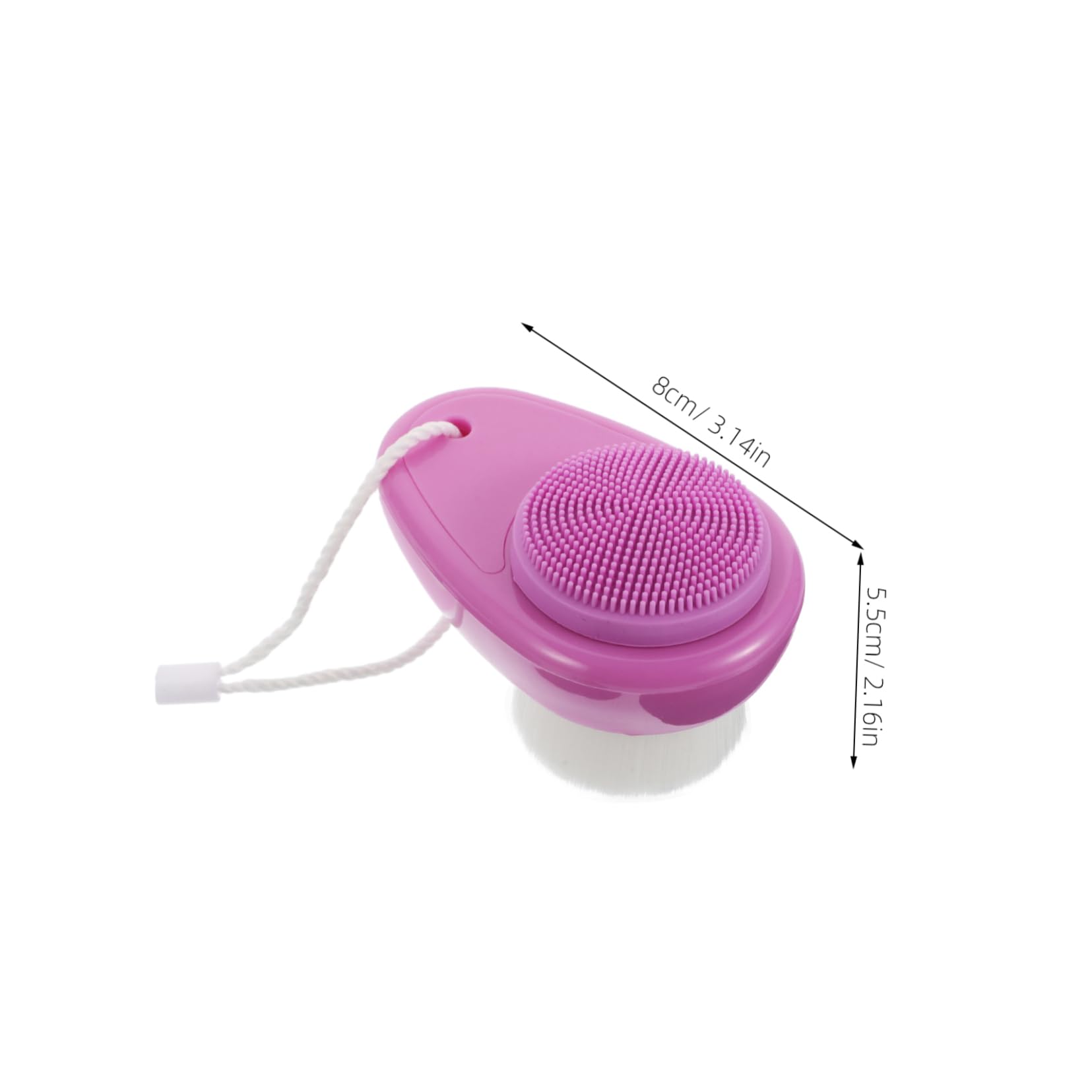 FRCOLOR Silicone Facial Brush Dual Sided Deep Cleaning Face Brush for Men Skin Care Tool