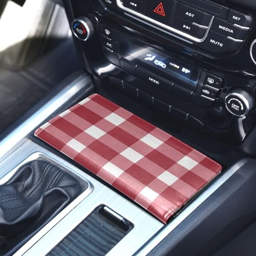 Organizador de documentos para auto cuero miniatura 5
