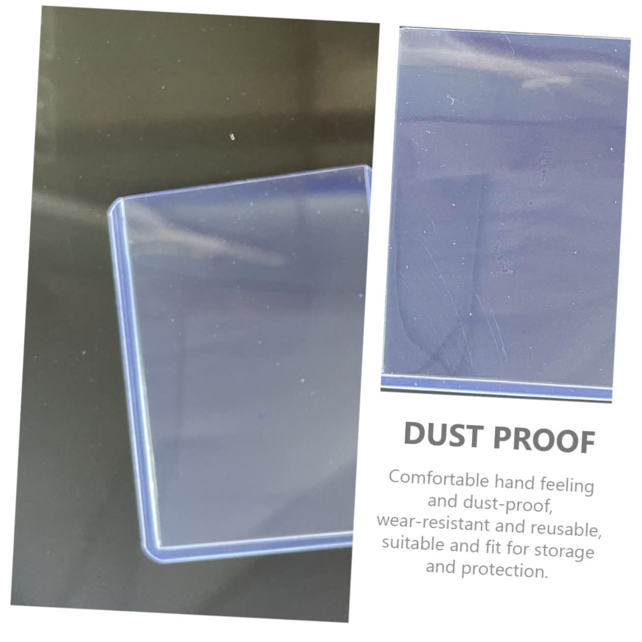 VICASKY Bustine Protettive 100 Pezzi in Pvc Trasparente per Carte da Gioco Resistenti ai Graffi e Protezione Carte da Gioco per Collezioni
