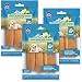 3-Pack Small Himalayan Chews Dog Chew Treat Made of Yak Milk 10.5 Total Oz