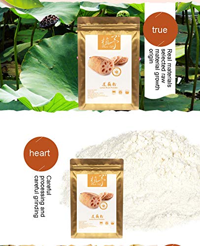 100% Pure Natural Plant Lotus Root Powder Face Film Materials, Meal Powder Skin Care 100G Moisturizing, Nourishing, Protein - Thumbnail 3