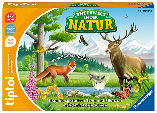 Ravensburger tiptoi Spiel 00121 - Unterwegs in der Natur - Heimische Natur...