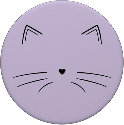 Miniatura 3 de Black Cat Face Light PopSockets PopSockets PopGrip agarre intercambiable para teléfonos y tabletas