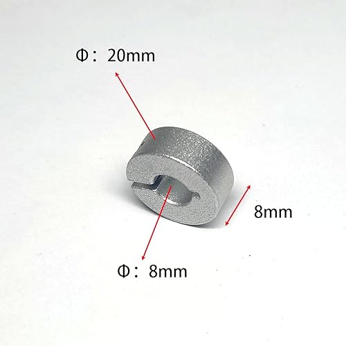 Miniatura 17 de Collar de eje de aleación de aluminio de bloqueo de collar de eje de bloqueo Tornillo para guía de eje de varilla lineal de 0.315 in, 10