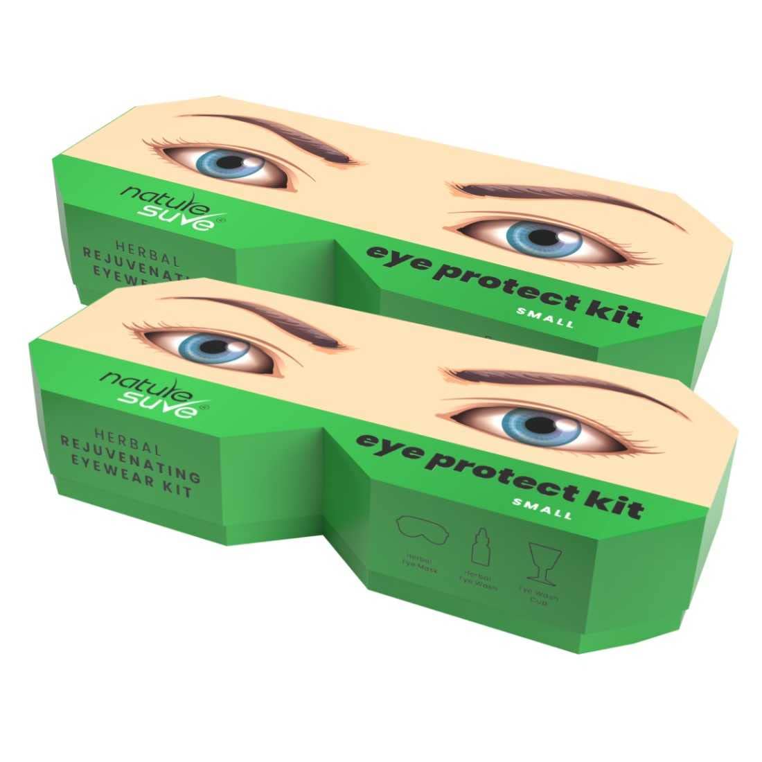 Nature Sure Small Eye Protect Kit for Digital Eye Strain in Teens and Students - 2 Pack
