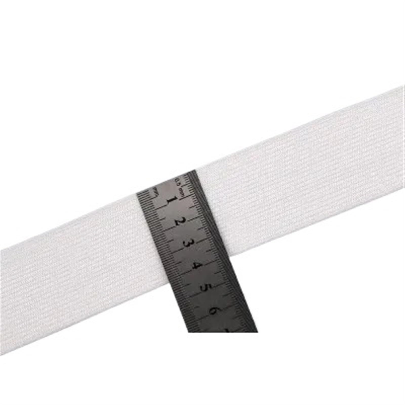 XPJYUA Elastic for Sewing Glitter Gold Silver Elastic Bands 10/15/25/40mm Nylon Waist Band for Garment Trousers DIY Sewing Accessories 1M(40mm white)