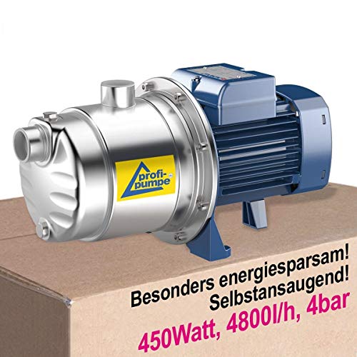 Hauswasserwerk Hauswasserautomat Inno-Tec 450 Selbstansaugende Kreiselpumpe 4-stufige leise Gartenpumpe f. klares Regenwasser Regenzisterne Wassertank Pumpensteuerung