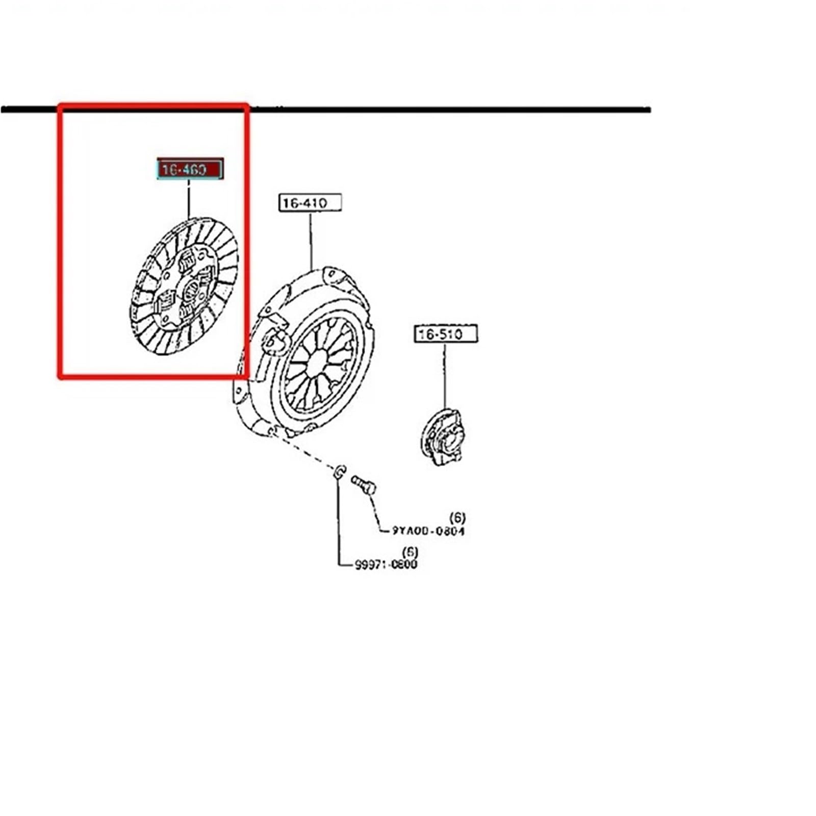 Sprzęgło samochodowe B631-16-460 Tarcza sprzęgła pasuje do Mazda 323 BA BG BJ 1992-2006 Premacy CP 1999-2004 Pasuje do Mazda 2 DE 2007-2011 MX-3 DOHC
