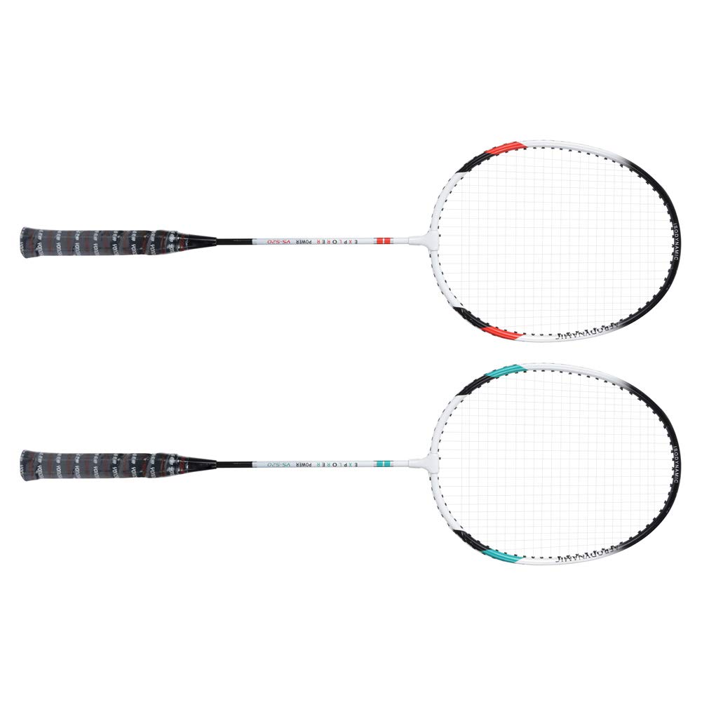 YUYTE de Badminton Juego de 2 Raquetas de Bádminton de Aleación de Aluminio para Entrenamiento Deportivo en Interiores y Exteriores, Raquetas Ligeras y de Competición