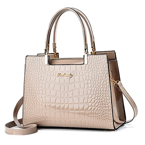 Bolso de mano mujer tipo satchel mediano con asas miniatura 1