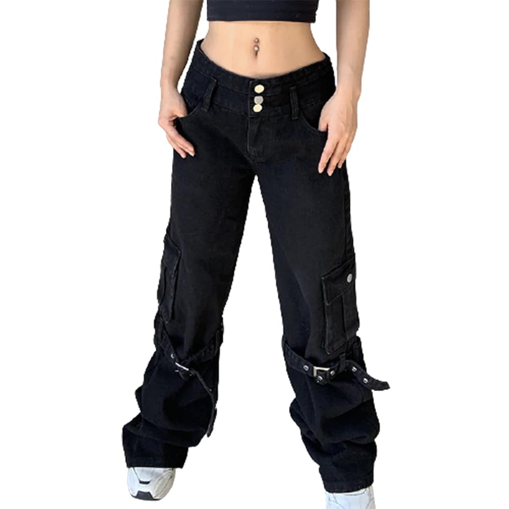 パンツ Schlussel gimmick cargo black pants y2k Y2K Cargo Pant - Black – POPFLEX®