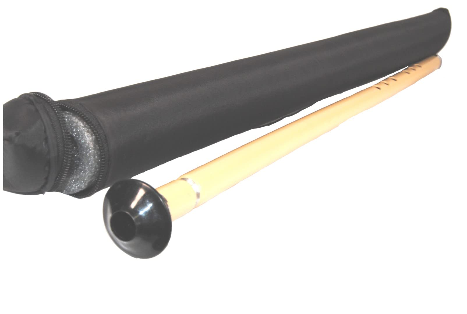 Terrapin Trading Masterwork Turkish Ney inkl. Etui, 70 cm Flötenlicht, Kunststoff, Schwarz, C, BRASS_AND_WOODWIND_INSTRUMENTS