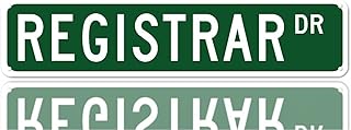 Metal Sign Registrar DR Retro Tin Signs Aluminum Sign Gift for Home Kitchen Garden Yard Wall Bedroom Club Front Door Decor 4x16 Inch