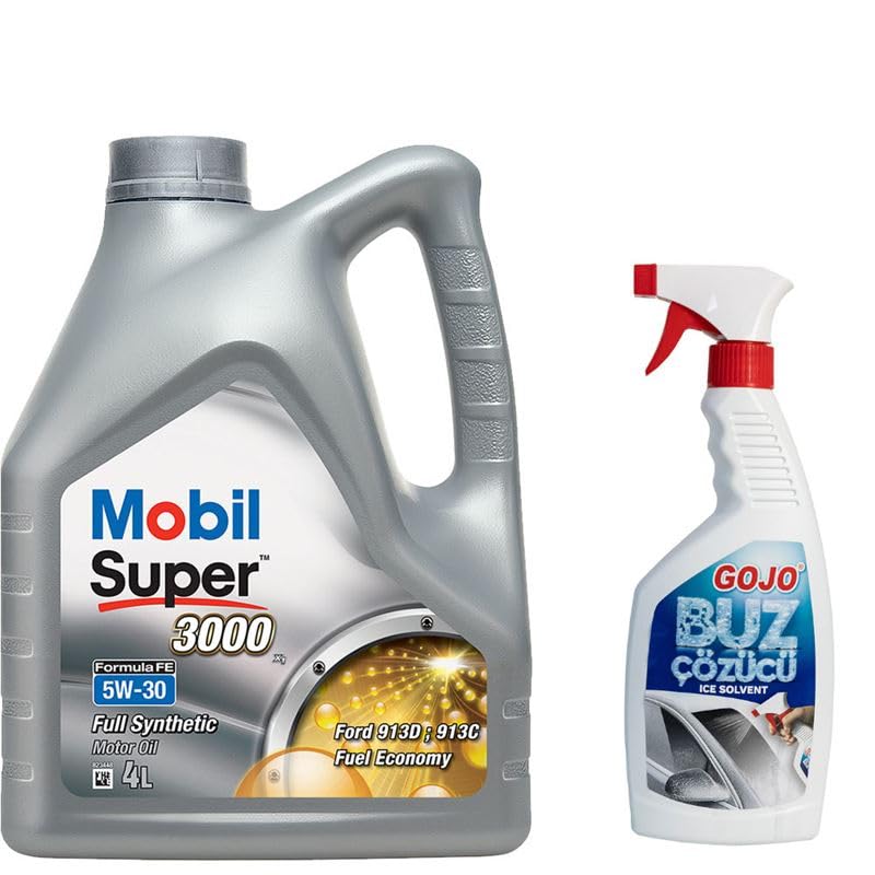 Mobil Super 3000 X1 Formula FE 5W30 Motor Yağı 4 L + 50007 Gojo Cam Buz Çözücü
