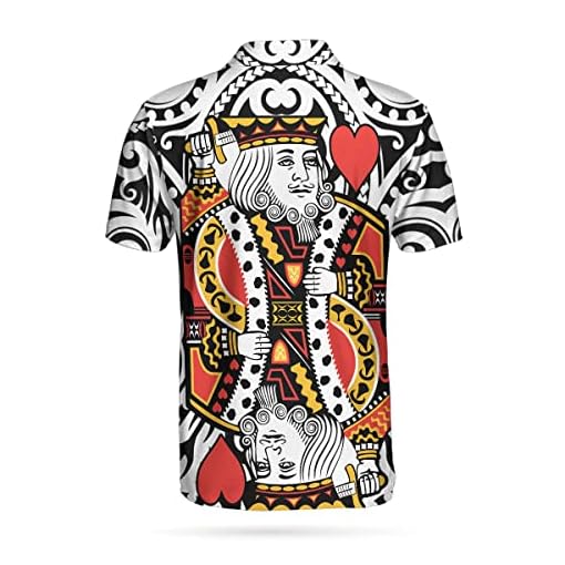 King Of Hearts Short Sleeve Polo Shirt - Image 3