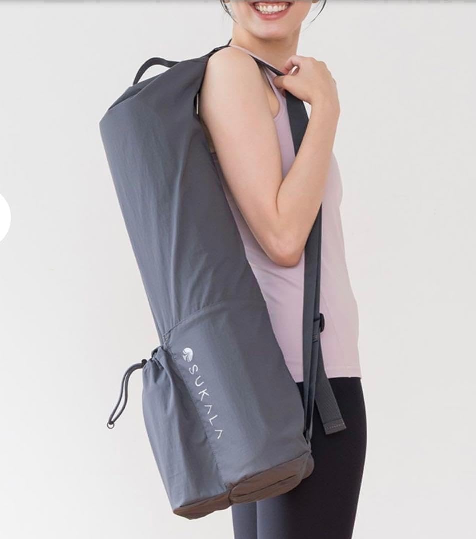 SUKALA ヨガマットとヨガマットケース セット❣️グレー 水筒ポケット