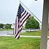 Homissor 100% Cotton Flag American Flags 3×5 Ft New Cotton USA Flag Heavy Duty Outdoor Fade Resistant Embroidered Stars