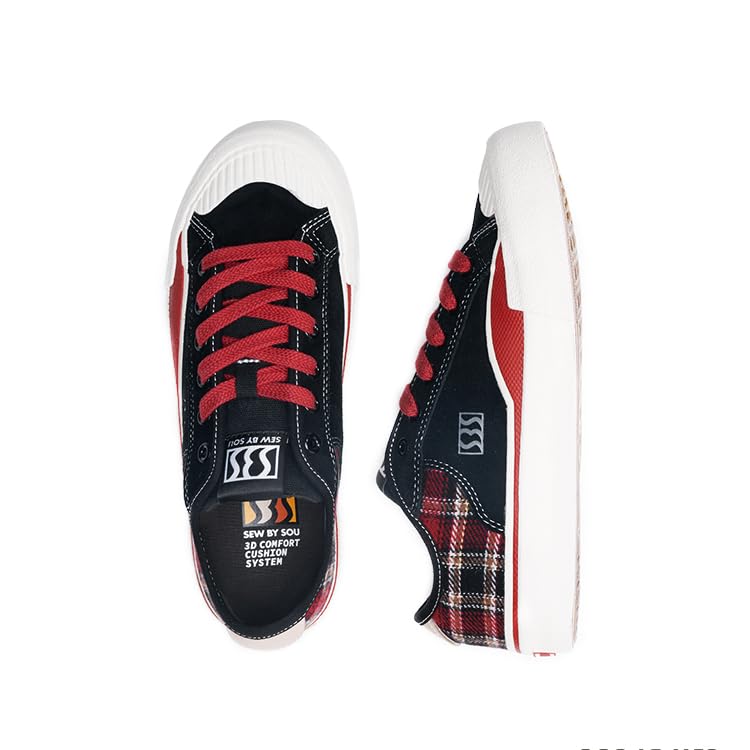 Skateboard Shoes for Men Leather Low Top Pro Skateboarding Training Casual Sneakers2