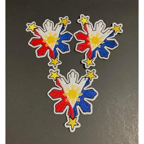 Philippines Flags Quality Limited Edition Iron on Clothing Patches (3) Cover