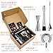 Cocktail Mixing Glass Kit, 24 OZ Crystal Stirring Glass with Stainless Steel Bar Tools – 2 OZ 1 OZ Jigger, Muddler, Strainer, Spoon, Recipe – Bartender Gifts for Men, Elegant Barware for Home & Party