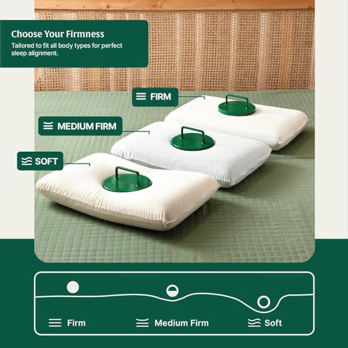 Almohada de espuma viscoelástica 15 cm alta gris miniatura 3