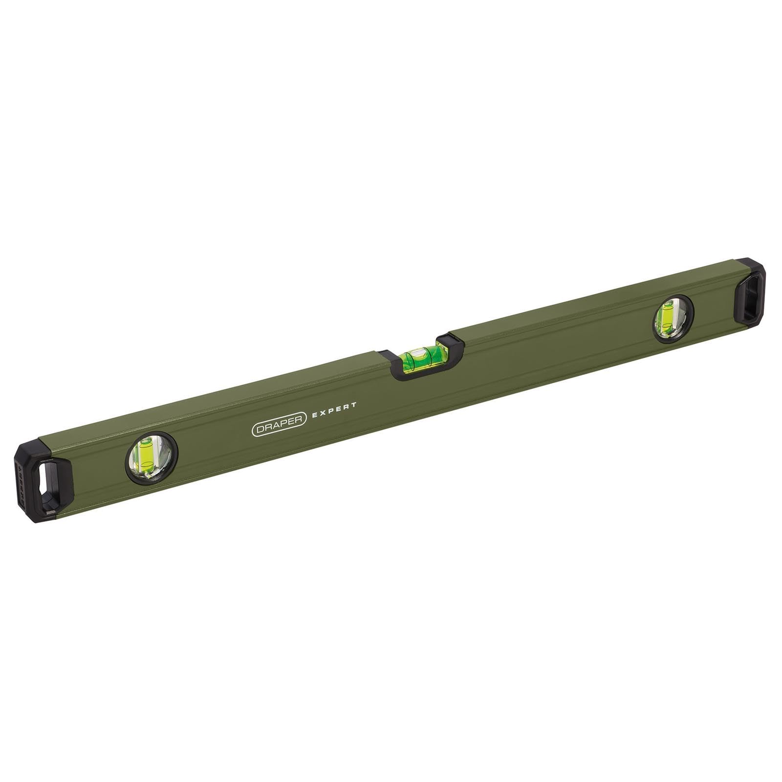 Draper Box Spirit Level 600mm | 1 x 180° Domed/Arc Central Vial & 2 x 90° Vials | High Precision Torpedo Bubble Levelling Tools | Heavy Duty Aluminium for Heavy Duty Use