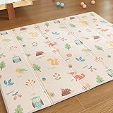 🧸 ESPACE DE JEU LARGE ET CONFORTABLE: Dimensions généreuses de 180 x 150 cm et épaisseur de 1 cm, offrant un espace sécurisé et moelleux pour que votre bébé rampe, joue et explore en toute liberté.