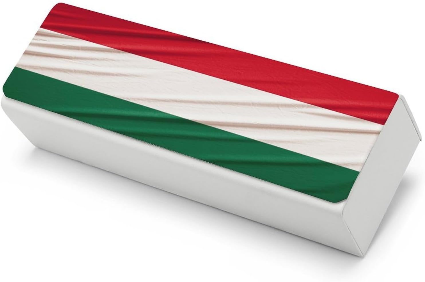 Italy Flag Glasses Cases Travel Sunglasses Case with Magnetic Closure Portable Protective Glasses Cover Hard Shell PU Leather Case for Eyeglasses for Men And Women