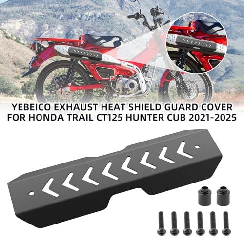 YEBEICO Capa de proteção térmica de escape para Honda trail CT125 Hunter Cub 2021-2025, capa de isol