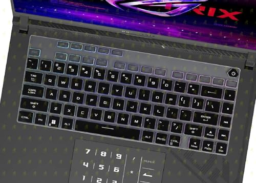 Image of RAYA Silicone Keyboard Cover for 2023 /2024 ASUS ROG Strix G16 and ASUS ROG Strix Scar 16 Gaming Laptops (Black)