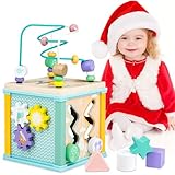 Airlab Cubo Actividades Bebe 1 Año, Juguete Montessori de Madera, Juegos...