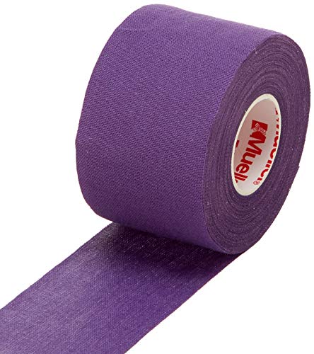 Image of MUELLER Sports Medicine MTape Rolls, Quality Athletic Tape, Easy to Tear for Fast & Effective Taping, 1.5 inch x 10 Yards Per Roll, 2 Rolls, Purple
