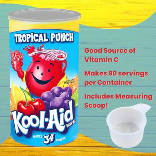 image for Global Basics Kool Aid Tropical Punch Flavored Powdered Drink Mix | Pa