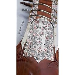 Sitar en bois semi électrique de qualité professionnelle en bois de tun bien assaisonné, fabriqué à la main - Les Beatles, Paul McCartney, John Lennon, RIngo Starr, George Harrison Sitar en bois semi électrique de qualité professionnelle en bois de tun bien assaisonné, fabriqué à la main – Image 4