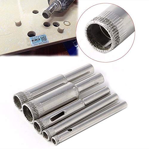 Set de 10 brocas diamantadas para vidrio y cerámica 6-32 mm miniatura 7