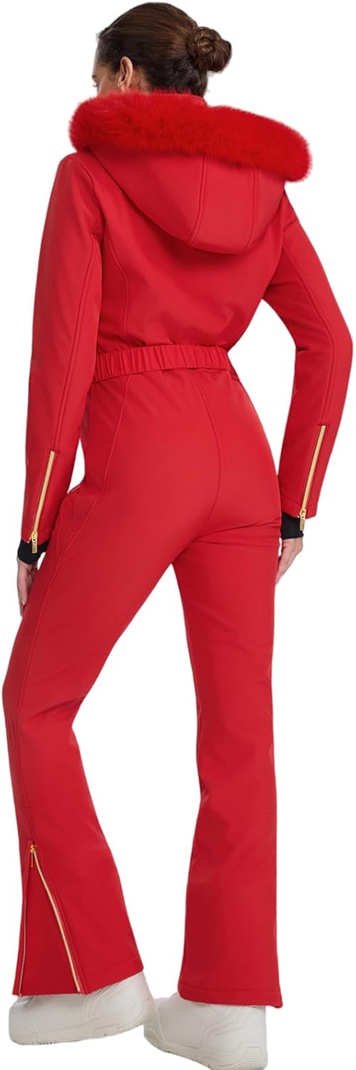 GS SNOWING Womens Ski Suit One Piece Snowsuit Winter Snow Snowboard Slim Insulated Jumpsuits Waterproof Windproof - Image 6