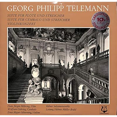 Telemann: Suite f&uuml;r Fl&ouml;te und Streicher; Suite f&uuml;r Cembalo und Streicher; Violinkonzert - 75909 - Vinyl LP