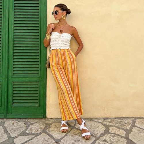 Image of DREAM PAIRS Women's Elastic Ankle Strap Flat Sandals Summer Dressy Shoes Cute Strappy Gladiator Sandals